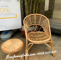 1 Bàn ghế mây tự nhiên phòng ngủ