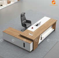 2 Bàn Giám Đốc Gỗ Công Nghiệp Chữ L Bền Đẹp
