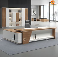 Bàn Giám Đốc Gỗ Công Nghiệp Chữ L Bền Đẹp