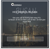 Giá Cước Vận Tải Biển Hàng FCL Từ Hồ Chí Minh Đến Busan
