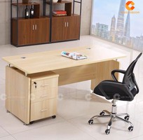 2 Bàn Giám Đốc Gỗ Công Nghiệp MDF Kèm Tab Di Động Đa Năng