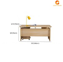 Bàn Giám Đốc Gỗ Công Nghiệp MDF Kèm Tab Di Động Đa Năng