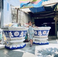 14 Cơ sở chậu hoa Thế Sơn - chậu hoa dán sành sứ - chậu khảm sành - cẩn miễng