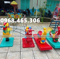 Bập bênh mầm non, bập bênh lò xo trẻ em