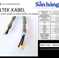 1 Cáp điều khiển Sh-500 3x1.0 chống nhiễu Altek Kabel sẵn Đà Nẵng, Hà Nội, Sài Gòn