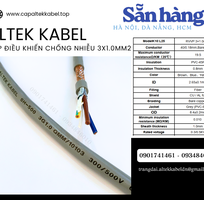 3 Cáp điều khiển Sh-500 3x1.0 chống nhiễu Altek Kabel sẵn Đà Nẵng, Hà Nội, Sài Gòn