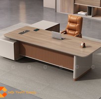 2 Bàn Giám Đốc Gỗ Công Nghiệp Chữ L Hiện Đại Cho Lãnh Đạo
