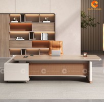 1 Bàn Giám Đốc Gỗ Công Nghiệp Chữ L Hiện Đại Cho Lãnh Đạo