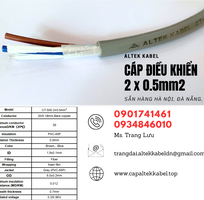3 Cáp điều khiển, cáp tín hiệu 2x0.5 sẵn Đà Nẵng, Quảng Nam, Huế, Quảng Trị