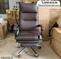 3 Ghế giám đốc nệm da có gác chân CR4102-P tại HCM