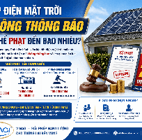 Phạt tiền nếu lắp điện mặt trời không thông báo