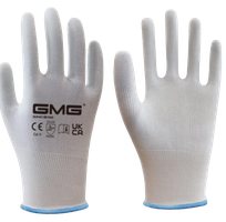  Găng tay phôi không nhúng keo 13 kim polyester trắng   Nhẹ, thoáng, linh hoạt cho công việc cơ bả