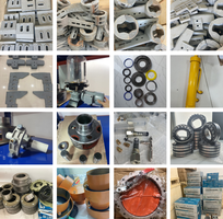 Cung cấp linh kiện cối trộn bê tông JS500, JS750   cánh trộn, tấm lót, bộ làm kín
