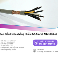 2 Cáp điều khiển chống nhiễu 8x1.5mm  Altek Kabel   Giải pháp truyền tín hiệu ổn định