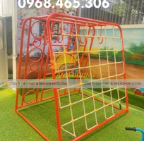 1 Thang leo mầm non ngoài trời, thang leo sắt mầm non