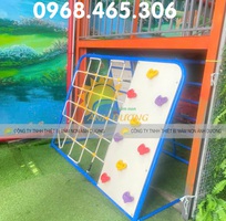 2 Thang leo mầm non ngoài trời, thang leo sắt mầm non