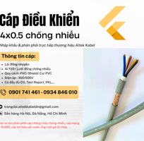 1 Cáp điều khiển 4x0.5 có lưới chống nhiễu Altek Kabel tại Hà Nội, Sơn La, Hưng Yên