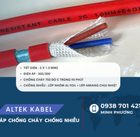1 Cáp chống cháy chống nhiễu 2x1.0mm2 Altek Kabel sẵn hàng Đà Nẵng, Hà Nội, Gia Lai