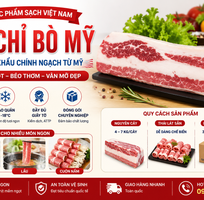 Công ty cung cấp ba chỉ bò Mỹ uy tín