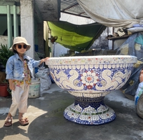 3 Chuyên các loại chậu khảm miểng , đắp tay cẩn sành sứ