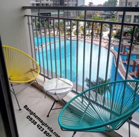 4 Bàn ghế ban công đan dây nhựa