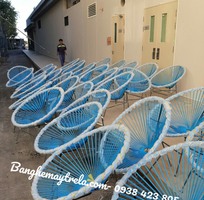 7 Bàn ghế ban công đan dây nhựa