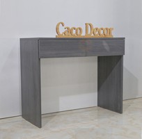1 Bàn Làm Việc Gỗ MDF Phủ Melamine Màu Xám Chì Cao Cấp