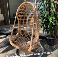 1 Ghế xích đu caro mây tự nhiên
