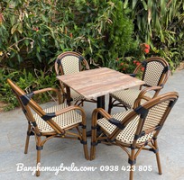 1 Ghế cafe mây nhựa