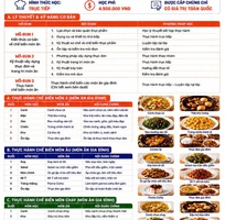Khóa học kỹ thuật chế biến món ăn