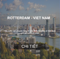 Cước Vận Tải Hàng Lẻ Từ Rotterdam Về Việt Nam