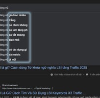 1 LSI Keywords ảnh hưởng thế nào đến khả năng lên TOP Google