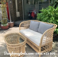 3 Bàn ghế mây nhỏ gọn phòng khách