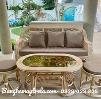 6 Bàn ghế mây nhỏ gọn phòng khách
