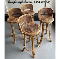 2 Ghế mây quầy bar cao