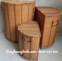 3 Giỏ đựng đồ nhựa giả mây