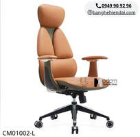 Ghế xoay lãnh đạo lưng cao nệm da thật CM01002-L tại HCM