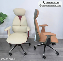 2 Ghế xoay lãnh đạo lưng cao nệm da thật CM01002-L tại HCM