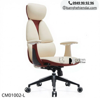 3 Ghế xoay lãnh đạo lưng cao nệm da thật CM01002-L tại HCM
