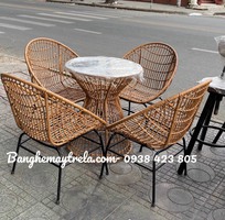 Bàn ghế ban công mây nhựa