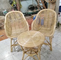 Bàn ghế mây tre đan phòng ngủ