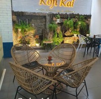 5 Bàn ghế ban công mây nhựa