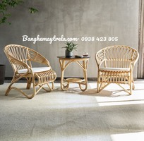 4 Bàn ghế mây tre đan phòng ngủ