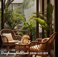 5 Bàn ghế mây tre đan phòng ngủ