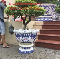 5 Chậu cảnh , chậu khảm sành thủ công , chậu size khủng , chậu xi măng