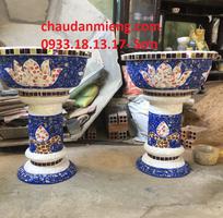 7 Chậu cảnh , chậu khảm sành thủ công , chậu size khủng , chậu xi măng
