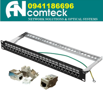 4 Thanh đấu nối mạng Patch panel 16 cổng CAT6 UTP mã ACT-16S1U, ACT-JK28-C6-US chính hãng Ancomteck