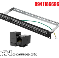 7 Thanh đấu nối mạng Patch panel 16 cổng CAT6 UTP mã ACT-16S1U, ACT-JK28-C6-US chính hãng Ancomteck
