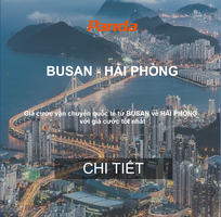 Cước Vận Chuyển Hàng Từ Busan Về Hải Phòng