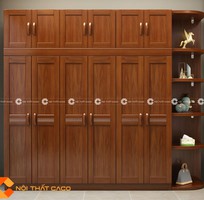 1 Tủ Quần Áo Gỗ Sồi Tự Nhiên Phong Cách Tối Giản - TATN044